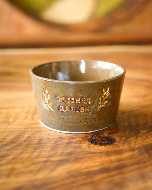 Cache pot Witches Garden Vert et Or