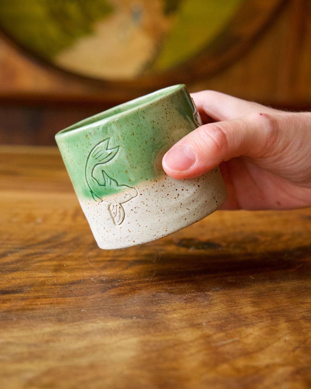 Tasse Koi verte